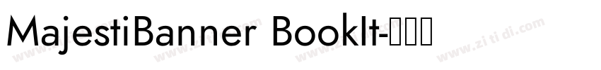 MajestiBanner BookIt字体转换